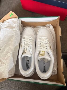 Puma CA Pro White Leather Sneakers
